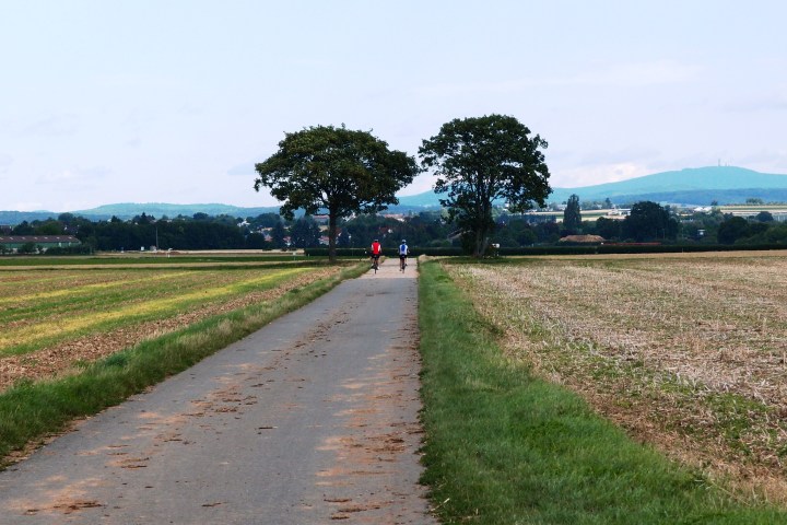 Die kleine Runde führt ins Umland, vorbei an Main, Rhein, dem alten Römerkastell und dem imposanten Rheinschloss zurück in die Innenstadt von Wiesbaden.