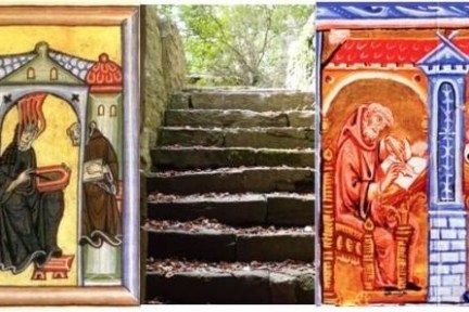 Tagestour in Rheinlandpfalz zur Heimat und den Lehrjahren von Hildegard von Bingen, die sie zum ersten theologischen Werk 